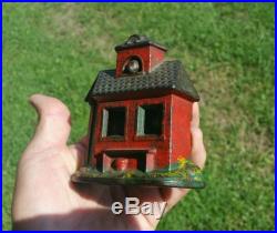 Antique Cast Iron Mechanical Toy Bank Zoo Bank Works Nice Paint
