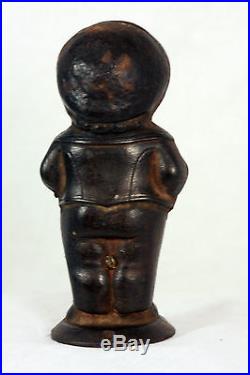 Antique Cast Iron Middy Bank Boy c1880s
