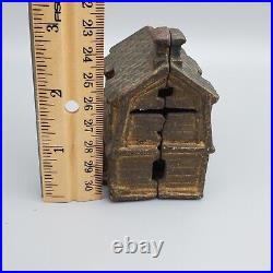 Antique Cast Iron Miniature House Bank Sunrooom Porch A. C. Williams 1910-1934