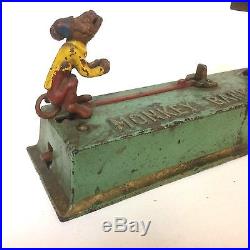 Antique Cast Iron Monkey Mechanical Bank