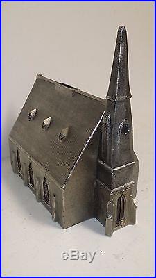 Antique Cast Iron NEW ENGLAND CHURCH BANK made in US. Ca. 1905 Moore's #986