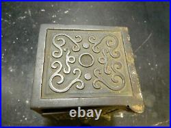 Antique Cast Iron National Safe Combination Coin Bank 1910's 4.88 x 3.75 VG