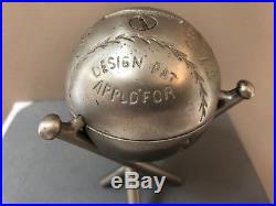 Antique Cast Iron Official League Ball 1914 Rare Still Bank