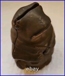 Antique Cast Iron Professor Pug Still Bank A. C. Williams Mfg. Co Antique Cast Iron Professor Pug Still Bank A. C. Williams Mfg. Co