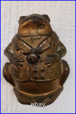 Antique Cast Iron Professor Pug Still Bank A. C. Williams Mfg. Co Antique Cast Iron Professor Pug Still Bank A. C. Williams Mfg. Co
