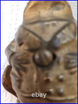 Antique Cast Iron Professor Pug Still Bank A. C. Williams Mfg. Co Antique Cast Iron Professor Pug Still Bank A. C. Williams Mfg. Co