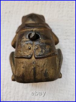 Antique Cast Iron Professor Pug Still Bank A. C. Williams Mfg. Co Antique Cast Iron Professor Pug Still Bank A. C. Williams Mfg. Co