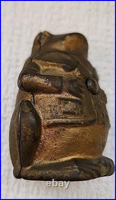 Antique Cast Iron Professor Pug Still Bank A. C. Williams Mfg. Co Antique Cast Iron Professor Pug Still Bank A. C. Williams Mfg. Co