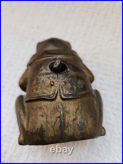 Antique Cast Iron Professor Pug Still Bank A. C. Williams Mfg. Co Antique Cast Iron Professor Pug Still Bank A. C. Williams Mfg. Co