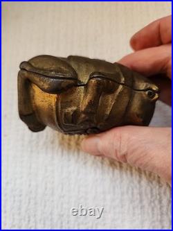 Antique Cast Iron Professor Pug Still Bank A. C. Williams Mfg. Co Antique Cast Iron Professor Pug Still Bank A. C. Williams Mfg. Co