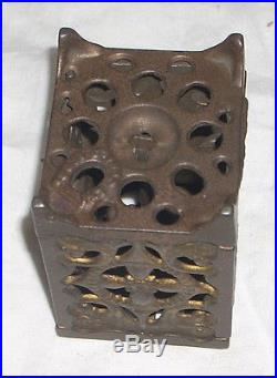 Antique Cast Iron Safe Bank Patented June 2 1886