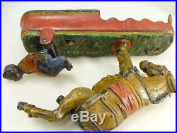 Antique Cast Iron Spise A Mule Mechanical Bank J E Stevens Black Americana 1897