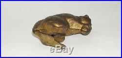 Antique Cast Iron Squirrel with Nut Still Bank Nice! NO RESEVE (DAKOTApaul)