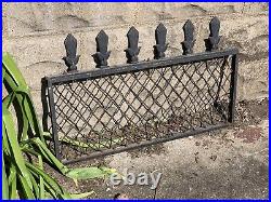 Antique Cast Iron & Steel Garden Fence Gate Salvage Bank Bldg Architecture #3