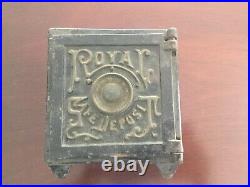Antique Cast Iron Still Bank Royal Safe Deposit Henry Hart Co