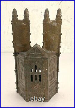 Antique Cast Iron Still Bank Westminster Abbey English Sydenham & McOustra