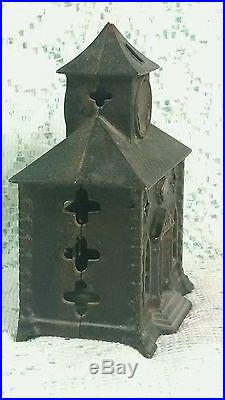 Antique Cast Iron Still Penny TOWN HALL BANK Building Kyser & Rex Moore #998