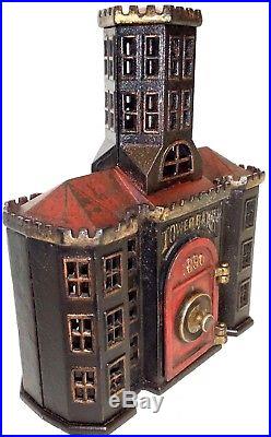 Antique Cast Iron TOWER BANK by Kyser & Rex c1890 Moore's #1198 books 4 $1600