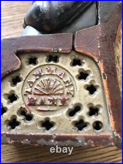 Antique Cast Iron Tammany Mechanical Bank Dec 23 1873