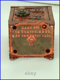 Antique Cast Iron Toy Bank Early 1900s Kenton Safe Deposit Works