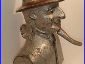 Antique Cast Iron UNCLE SAM BUST bank by Ives, Blakeslee & Williams ca. 1890s