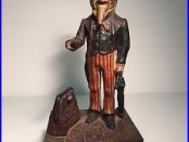 Antique Cast Iron Uncle Sam Mechanical Bank Shepard Hardware pat. 1886