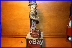 Antique Cast Iron Uncle Sam Mechanical Bank by Shepard Hardware Cir. 1886 with Key