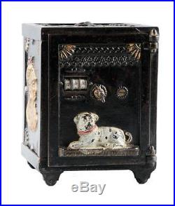 Antique Cast Iron WATCH DOG SAFE BANK J. E. Stevens ca. 1890