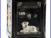 Antique Cast Iron WATCH DOG SAFE BANK J. E. Stevens ca. 1890