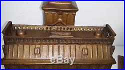 Antique Cast Iron original INDEPENDENCE HALL BANK by Enterprize c1875 RARE