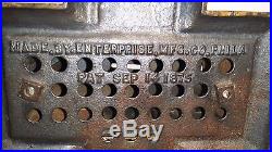 Antique Cast Iron original INDEPENDENCE HALL BANK by Enterprize c1875 RARE
