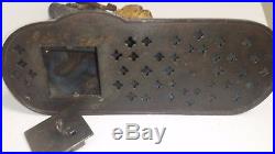 Antique Cast Iron original Mechanical LION & 2 MONKEYS Bank Kyser & Rex c1883