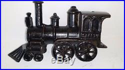 Antique Cast Iron original SAFETY LOCOMOTIVE BANK made in US c1887 rated a D