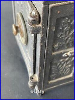 Antique Cast Iron''security Safe'' Coin Bank