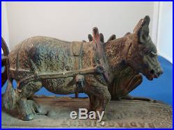 Antique Circa 1890's Cast Iron Bad Accident Mechanical Bank by Charles A. Bailey