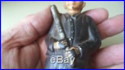 Antique Circa 1910 AC Williams Ty Cobb Figural Cast Iron Baseball Player Bank