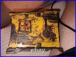 Antique Darky In The Cabin JE Stevens 1890, Cast Iron Bank