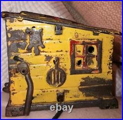 Antique Darky In The Cabin JE Stevens 1890, Cast Iron Bank