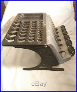 Antique Dated 1890 Cast Iron Staats Chicago Banking Money Changer