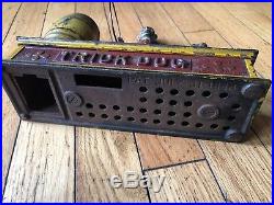 Antique Dog Trick Cast Iron Mechanical Toy Bank 1880