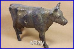 Antique Early 1900's Cast Iron Cow Bank Excellent Condition