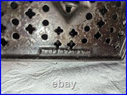 Antique Four Tower Bank Building Cast Iron Penny Still Bank J&e Stevens 1895
