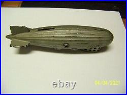 Antique Graf Zeppelin Penny Bank, Cast Iron, By A C Williams