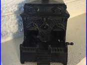 Antique H. L. Judd Cast Iron House Mechanical Bank with Revolving Dog circa1890
