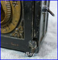 Antique Henry C. Hart 1885 Safe Deposit Cast Iron Still Bank