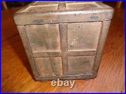 Antique Henry C. Hart MFG. Co. Detroit Mich. Pat May 12,1885 Cast Iron Safe Bank