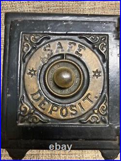 Antique Henry C Hart Safe Deposit Iron Bank Pat. 1885