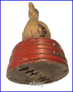 Antique Hubley Depression Era Duck Signed Save for A Rainy Day Cast Iron Bank Antique Hubley Depression Era Duck Signed Save for A Rainy Day Cast Iron Bank