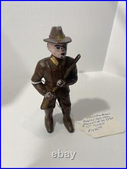Antique Hubley Toy Co. Cast Iron Bank 1905-1906 Soldier (Minuteman)