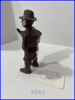 Antique Hubley Toy Co. Cast Iron Bank 1905-1906 Soldier (Minuteman)